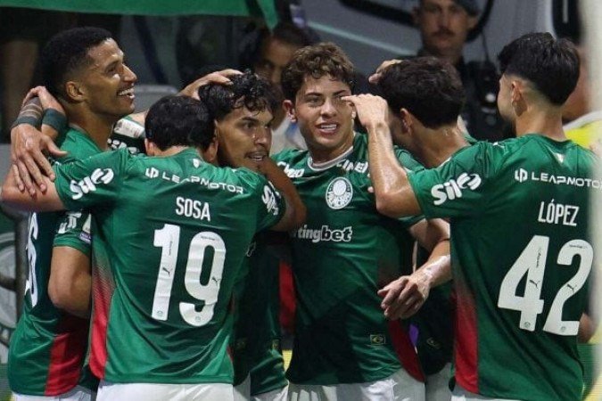 Gustavo Gómez marcou o gol do Palmeiras no jogo - Cesar Greco/Palmeiras - (crédito: Cesar Greco/Palmeiras)