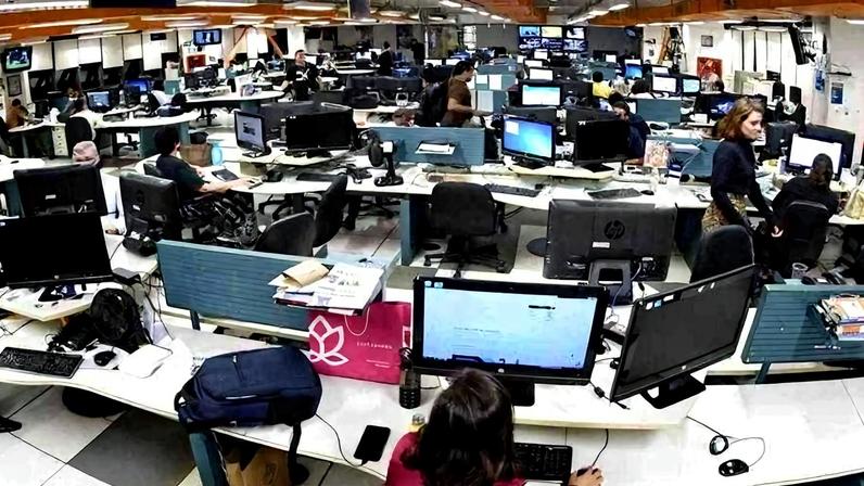 Redação do Correio Braziliense: integração entre o digital e o impresso - (crédito: Ed Alves/CB)