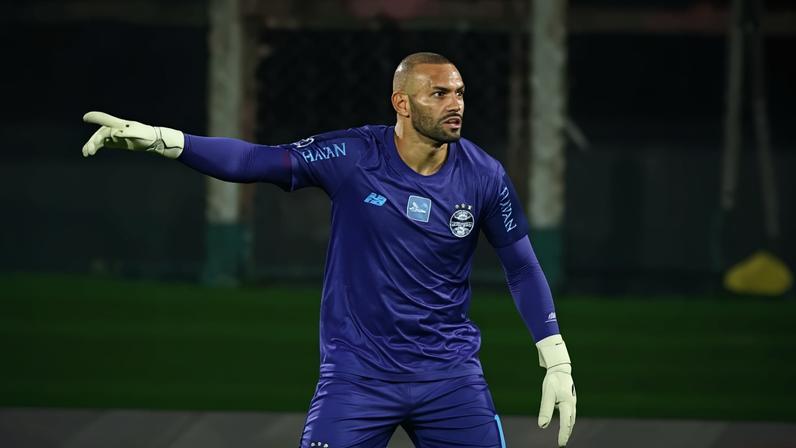 Weverton atualmente é o goleiro do Grêmio - (crédito: FOTO: LUCAS UEBEL/GREMIO FBPA)