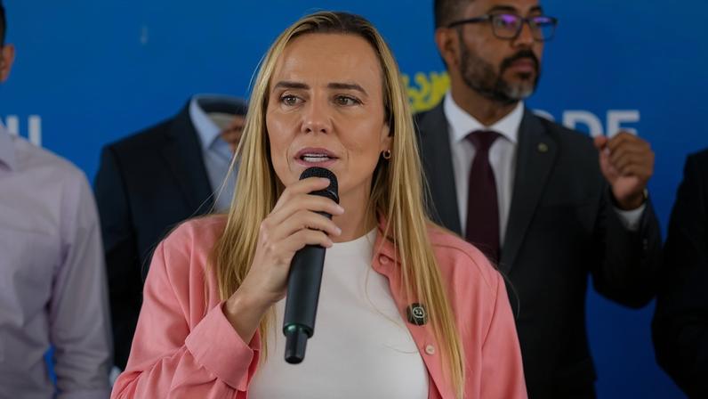 Celina Leão afirmou, em nota, que segue trabalhando "de forma incansável e determinada para garantir a solidez, a credibilidade e o futuro do BRB". - (crédito: Renato Alves/Agência Brasília)