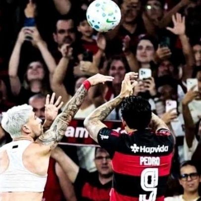 Marcos Braz comenta homenagem de Arrascaeta a Oscar