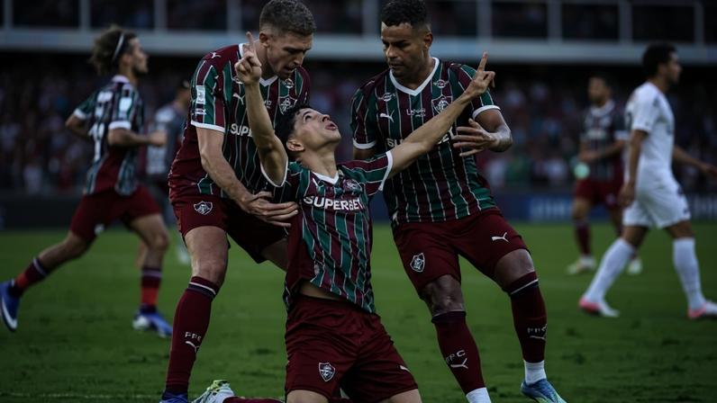 Savarino foi um dos destaques da vitória do Fluminense sobre o Santos - (crédito: Foto: Lucas Merçon/Fluminense FC)