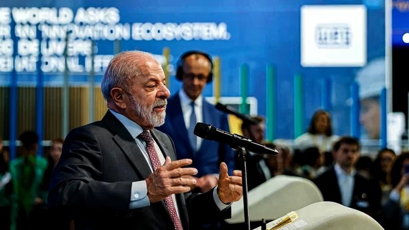 20.04.2026 ... Presidente da República, Luiz Inácio Lula da Silva, durante visita à Feira Industrial de Hannover. ... Messegelände..., Halls 11, 12 e 27, Alemanha...Foto: Ricardo Stuckert / PR