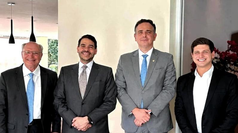 Messias participou de almoço com Alckmin, Pacheco e João Campos - (crédito: PSB 40/Divulgação)