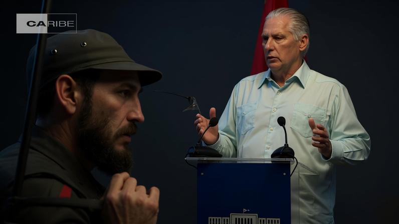 Na entrevista, o líder cubano destaca que a preparação militar não tem caráter ofensivo - (crédito: Cuba TV / AFP)