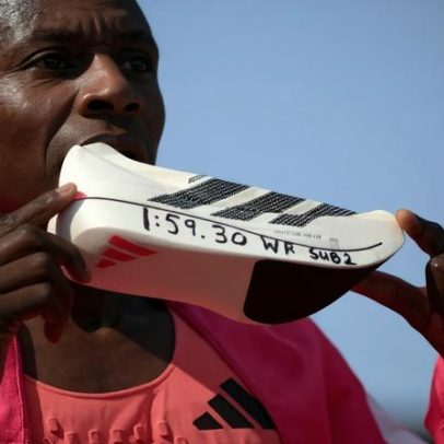 Supertênis utilizado pelo novo recordista mundial da maratona