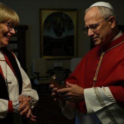 Leão XIV se reúne com a primeira mulher a liderar a Igreja Anglicana
