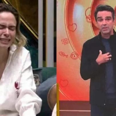 Tadeu Schmidt comenta Oscar ao consolar Ana Paula