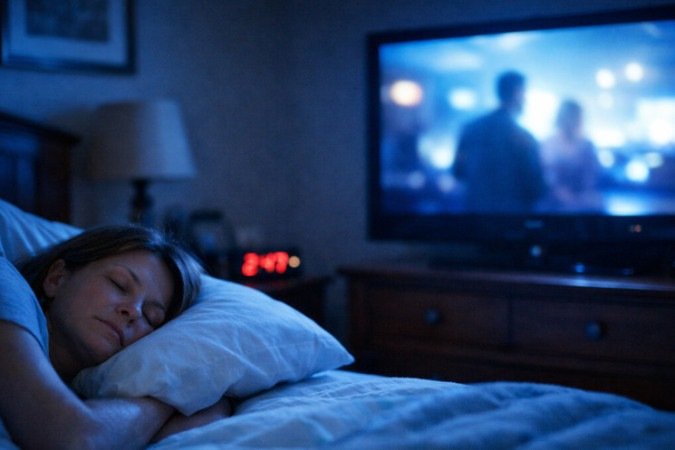 Dormir com a TV ligada pode até parecer reconfortante, mas não é tão inofensivo quanto parece. Mesmo sem som, a luz e os estímulos visuais podem interferir nos ciclos do sono e prejudicar o descanso.