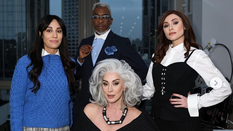 O elenco conta com láudia Raia, que dá vida à vilã Miranda Priestly, Myra Ruiz, como Andy Sachs Bruna Guerin como Emily Charlton, e Mauricio Xavier como Nigel Kipling. - (crédito: Divulgação)