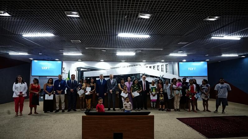 Cerimônia foi realizada na manhã desta quinta-feira (30/4), no auditório Sepúlveda Pertence, no Fórum de Brasília - (crédito: Reprodução: Dimmy Falcão)
