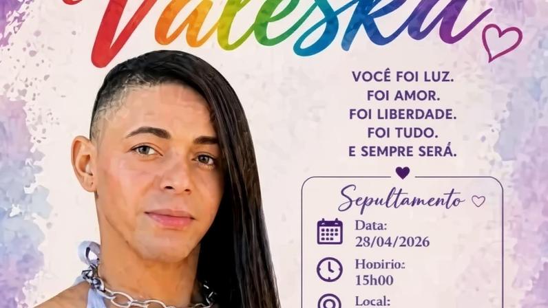 Mulher trans encontrada morta dentro de casa será enterrada no Novo Gama - (crédito: Divulgação)