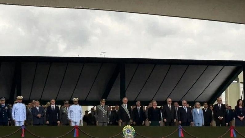 Cerimônia de 378 anos do Exército Brasileiro no Quartel-General, em Brasília - (crédito: Alícia Bernardes/ CB)