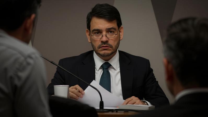 Jorge Messias durante sabatina na CCJ do Senado como indicado ao STF - (crédito: ED ALVES/CB/D.A.Press)