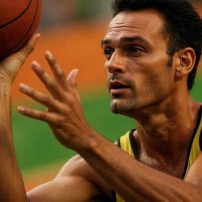 Oscar Schmidt acerta cestas no escuro