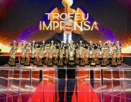 William Bonner levou 33 estatuetas do Troféu Imprensa para casa - (crédito: SBT)