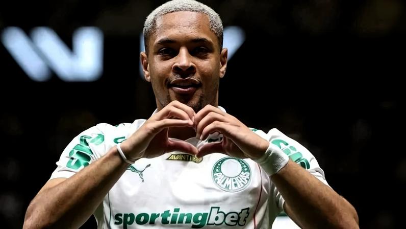 Palmeiras vence o Athletico e segue na liderança do Brasileirão - (crédito: Foto: Cesar Greco/Palmeiras)