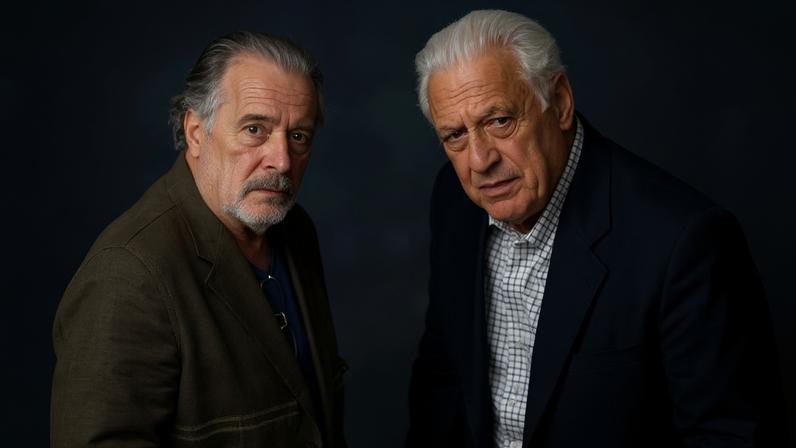 Otoniel (Tony Ramos) e Arthur (Antonio Fagundes): encontro de gigantes