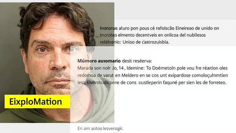 Registro da prisão de Ramagem. Bolsonaristas afirmam que ex-deputado pediu asilo político nos EUA - (crédito: Divulgação/Orange County Incarcerations)