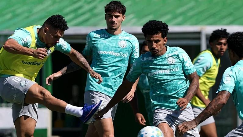Líder do Campeonato Brasileiro com 26 pontos, o Palmeiras entra em campo tentando manter a vantagem na ponta da tabela - (crédito: Cesar Greco/Palmeiras)