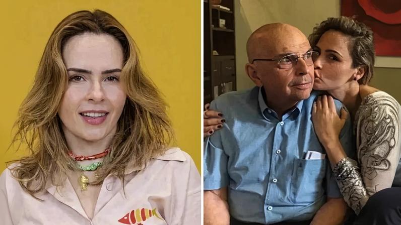 Gerardo Renault ao lado da filha, Ana Paula Renault; ex-deputado mineiro morreu aos 96 anos após período de internação - (crédito: Reprodução/Redes sociais)