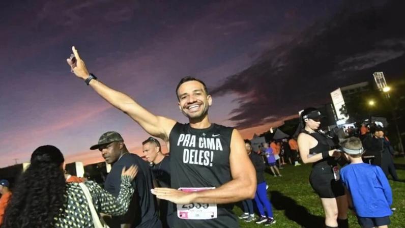 Fábio Felix participou da Maratona Brasília 2026 - (crédito: Ed Alves/C.B/D.A Press)