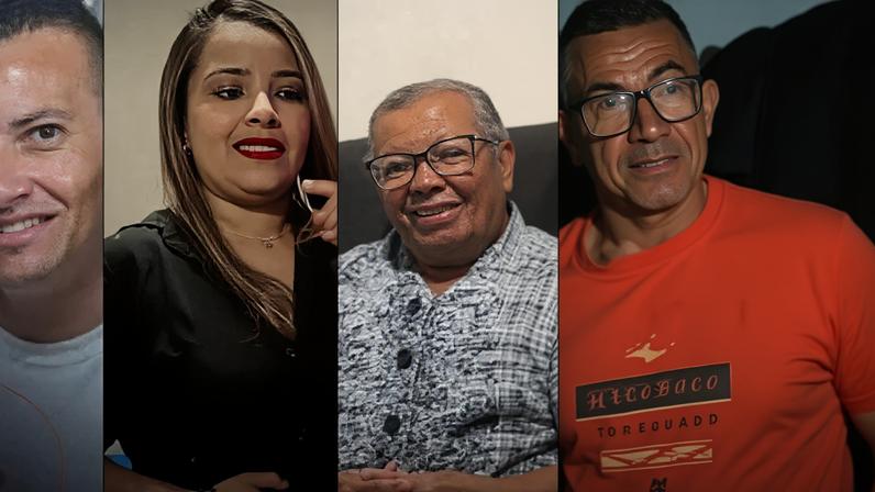 Essas são as vítimas que estavam na van: Johnes Rodrigues, Jacoeleni Mota, Benilde Rodrigues, Ivan Rodrigues e Onildo Rodrigues (esses dois últimos são irmãos e primos dos demais. Todos são sobrinhos de Benilde) - (crédito: Reprodução/Buritirama TV)