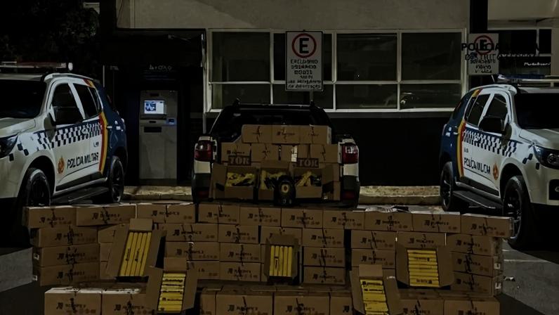 PMDF apreende explosivos e detonadores durante operação no Gama - (crédito: PMDF/Divulgação)
