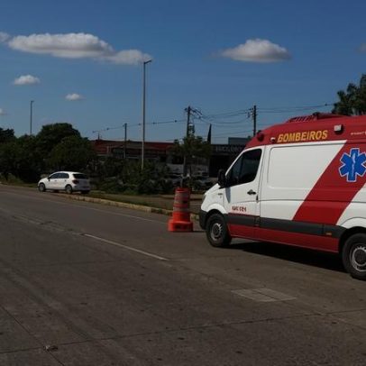 Sinistros com moto interrompem trânsito na EPTG e Via Estrutural