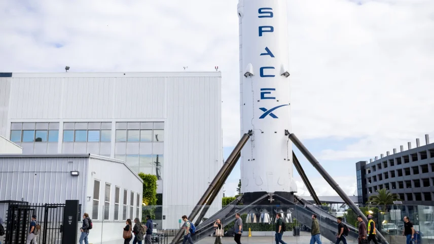 A SpaceX offices in Hawthorne, California.