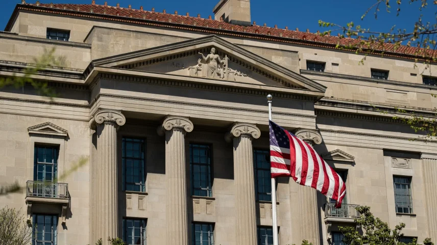The Department of Justice building in Washington.