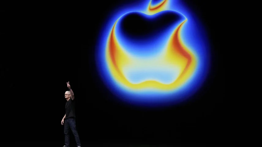 Apple CEO Tim Cook at an announcement of new products in Cupertino, California, in September.