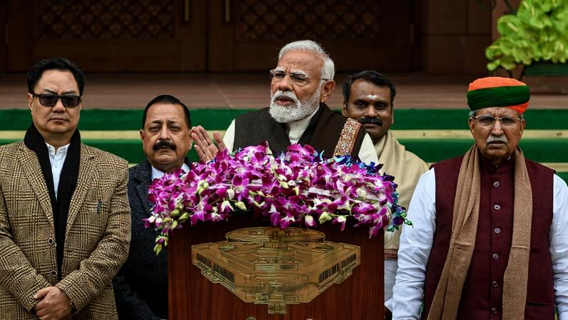 An LNG tanker in the Strait of Malacca, seen from Malacca, Malaysia, in 2023.