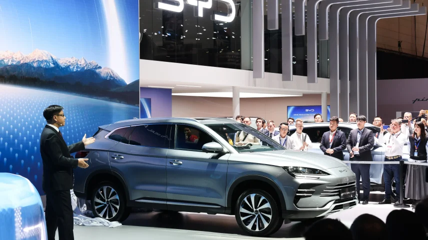 BYD's plug-in hybrid Seal U DM-i sport-utility vehicle.