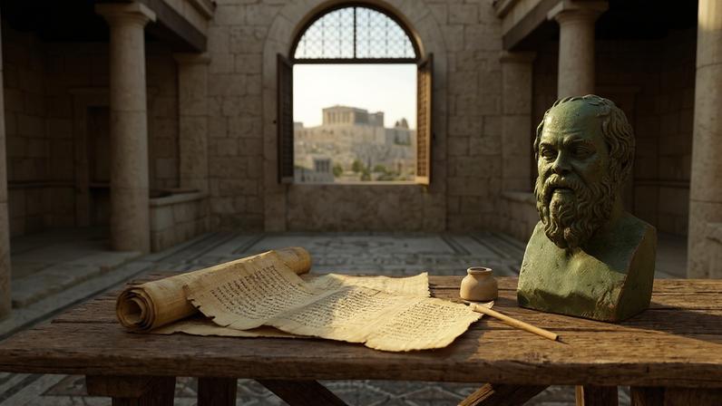 Sócrates diz que a amizade vale como dinheiro, mesmo antes de ser necessária