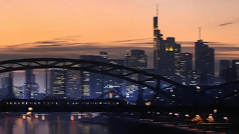 Distrito financeiro em Frankfurt, Alemanha