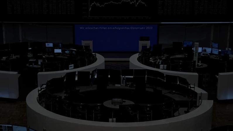 Gráfico do índice de ações alemão DAX na Bolsa de Valores de Frankfurt, 3 de janeiro de 2022. REUTERS/Personal