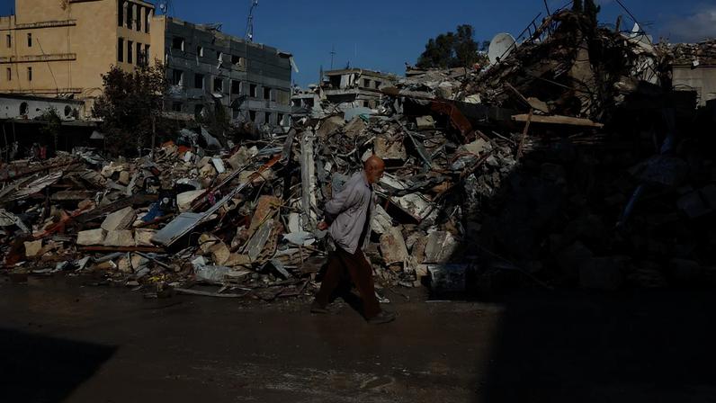 Área destruída no sul do Líbano 28/11/2024 REUTERS/Adnan Abidi