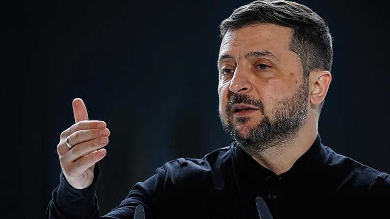 Volodymyr Zelensky em Kiev