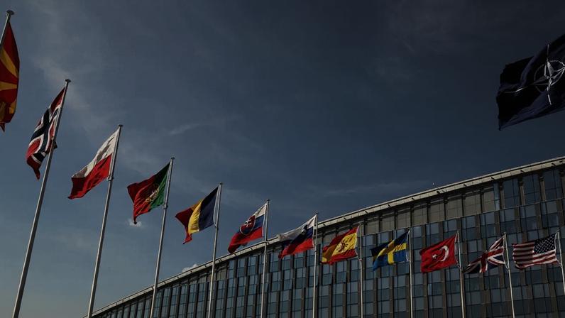 Sede da Otan, em Bruxelas - 02/04/2025 (Foto: REUTERS/Yves Herman)