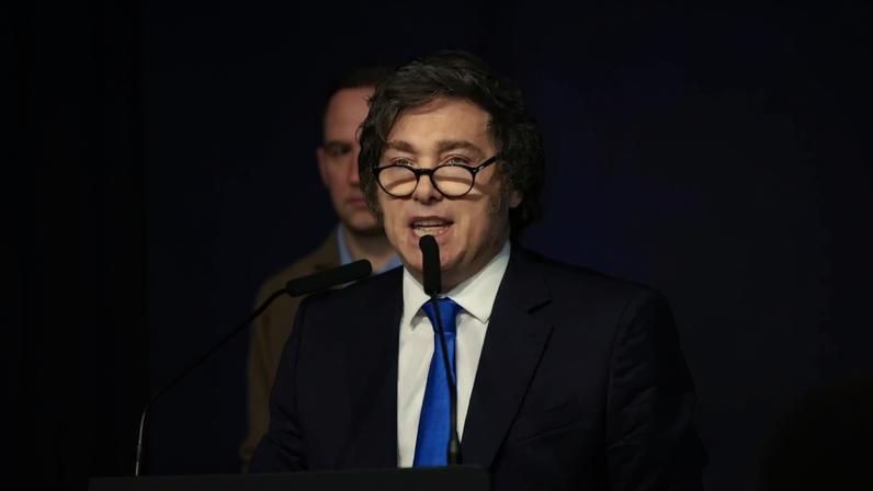Presidente da Argentina, Javier Milei, discursa em Buenos Aires - 26/10/2025