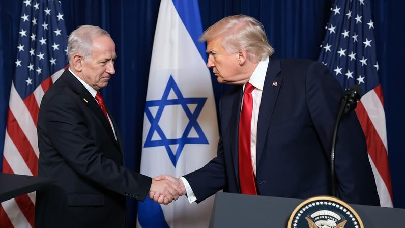 Donald Trump e Benjamin Netanyahu em Palm Beach, Flórida 29/12/2025 REUTERS/Jonathan Ernst