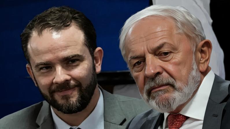 Então secretário-executivo do Ministério da Fazenda, Dario Durigan, e presidente Luiz Inácio Lula da Silva em cerimônia em Brasília