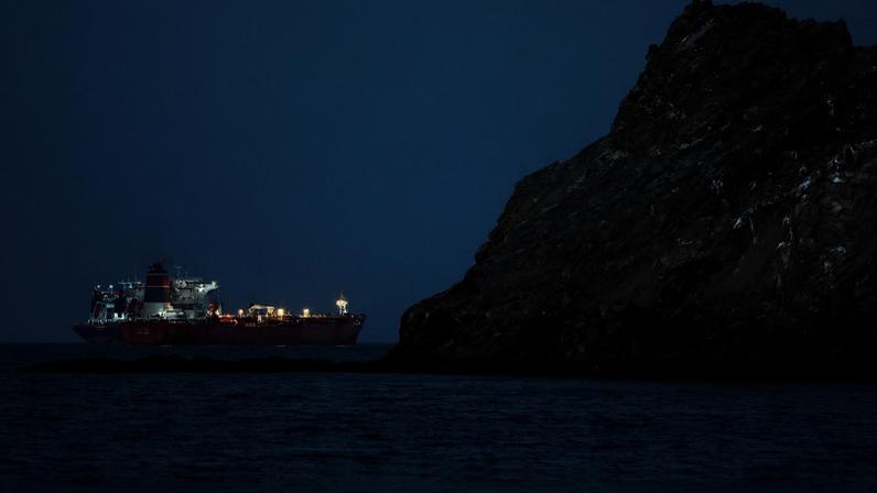 FILE PHOTO: FILE PHOTO: The Callisto tanker sits anchored as the traffic is down in the Strait of Hormuz, amid the U.S.-Israeli conflict with Iran, in Muscat, Oman, March 10, 2026. REUTERS/Benoit Tessier/File Photo/File Photo/File Photo