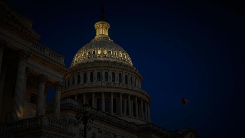 Vista da cúpula do Capitólio dos Estados Unidos. — Foto: Kent Nishimura / Reuters