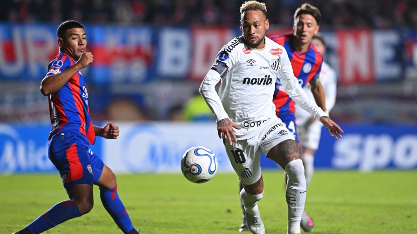 San Lorenzo x Santos - Sul-Americana — Foto: REUTERS/Rodrigo Valle