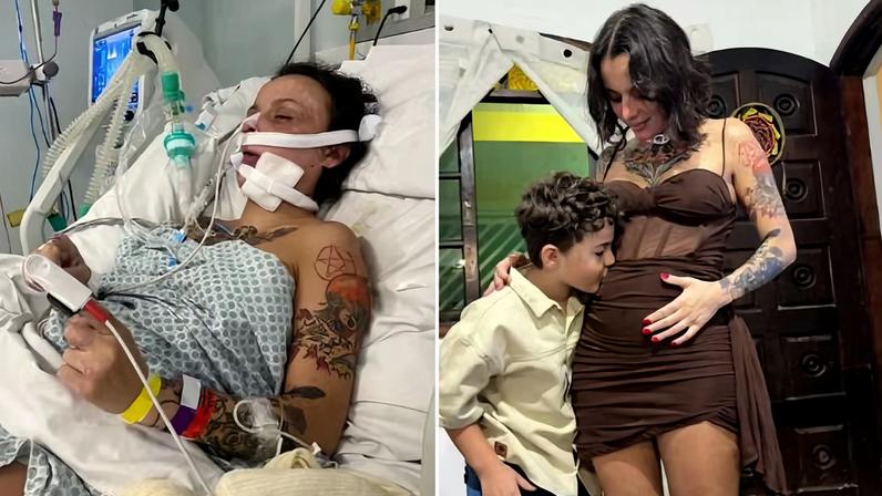 Vitória sofreu um acidente e, ao acordar do coma, descobriu que estava grávida — Foto: Arquivo pessoal