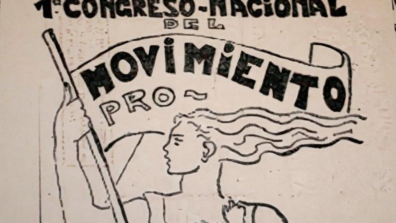 Cartaz do Primeiro Congresso Nacional do Movimento pela Emancipação das Mulheres do Chile, 1937 – Foto: Retirada do artigo