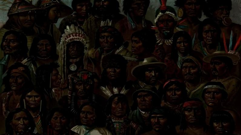 Pesquisa foi feita a partir de parceria entre pesquisadores e comunidades, gerando devolutivas acessíveis para os povos estudados. Na imagem, representação de povos nativos de diversos países americanos - — Foto: G. Mülzel/Wikimedia Commons