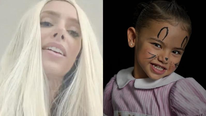 Bruna Biancardi surge loira platinada para agradar Mavie